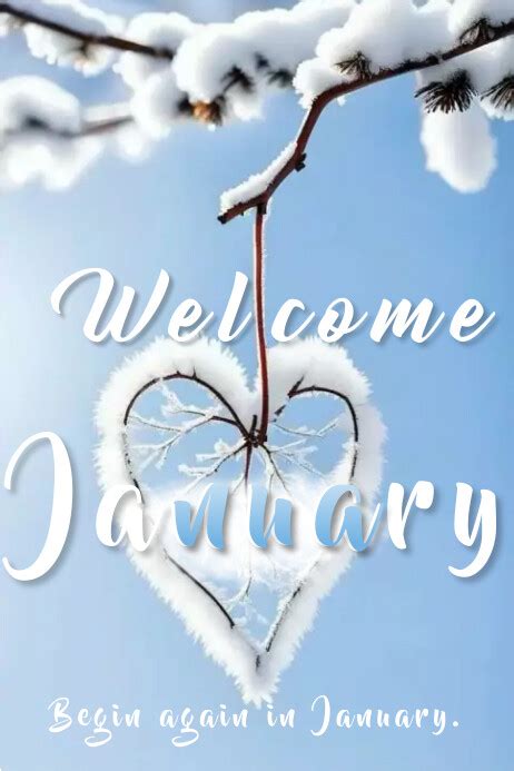 Welcome January Template Postermywall