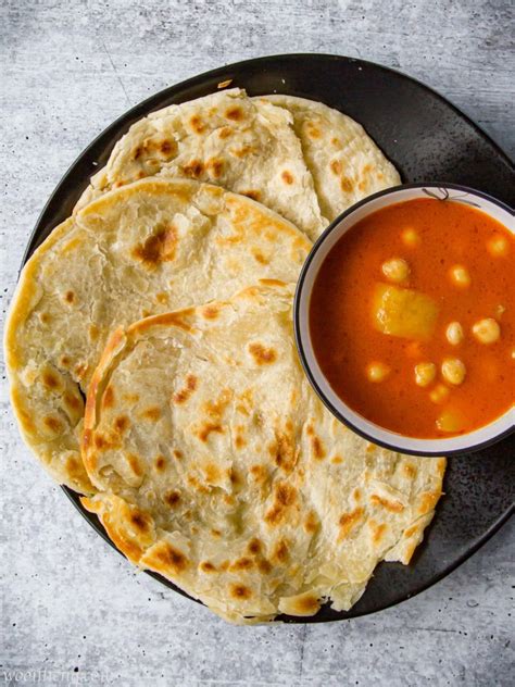 Easy Vegan Roti Canai (with How-to video) - WoonHeng