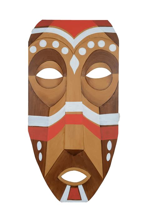 Giant 2D Aztec Tribal Mask Design - Chordiem