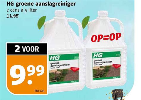 Hg Groene Aanslagreiniger Aanbieding Bij Poiesz Folders Nl