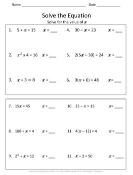 Math Help Th Grade Expressions And Equations