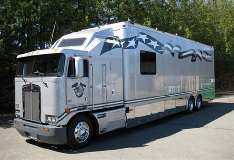 Luxury Rv Kenworth Cabover Rv Truck Big Rig Trucks Truck And Trailer