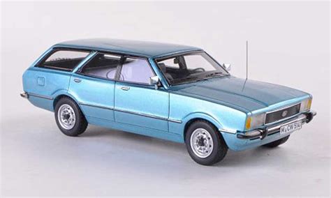 Modellautos Ford Taunus 1 43 Neo TC2 Turnier GL Blau Limitierte Auflage