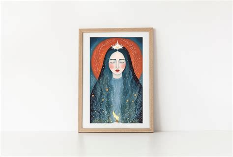 Brigid Goddess Art Print Sacred Divine Feminine Art Etsy