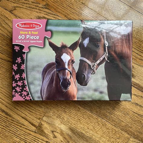 Melissa Doug Mare And Foal Jigsaw Puzzle 60pc For Sale Online EBay