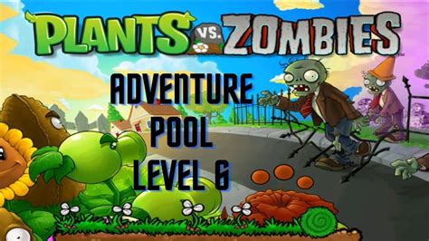 Plants Vs Zombies Adventure Pool Level Gaming Games Gameplay