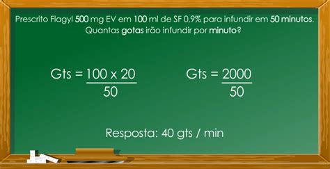 Cálculo de gotejamento em minutos aprenda a resolver esse cálculo