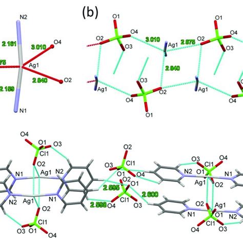 The Coordination Sphere Of The Ag Cation In Compound A And The D