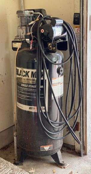 Coleman Black Max Hp Upright Air Compressor Beckort Auctions Llc