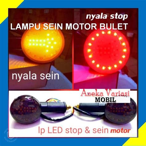 LAMPU SEIN MOTOR BULET LED BULAT SEIN MOTOR Lazada Indonesia