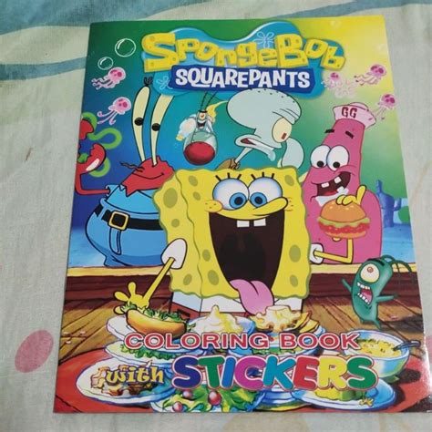 Coloring Book with Stickers - Spongebob Squarepants | Shopee Philippines