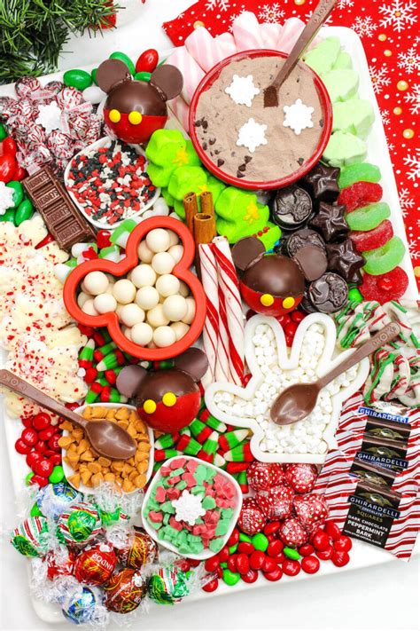 Holiday Mickey Hot Cocoa Charcuterie Board Brite And Bubbly