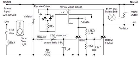 A Circuit Diagram for an Electronic Fuse