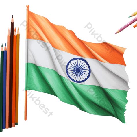 Indian Flag Pencil Art PNG Images | PNG Free Download - Pikbest