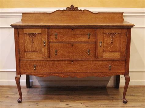 Antique Golden Oak Sideboard, Server, Buffet. Country style American C ...