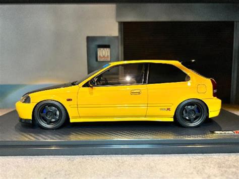 Ig Honda Civic Ek Type R Yellow Width Length Height Cms