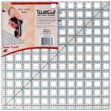 Truecut 12-1/2-Inch-By-12-1/2-Inch Ruler - Walmart.com