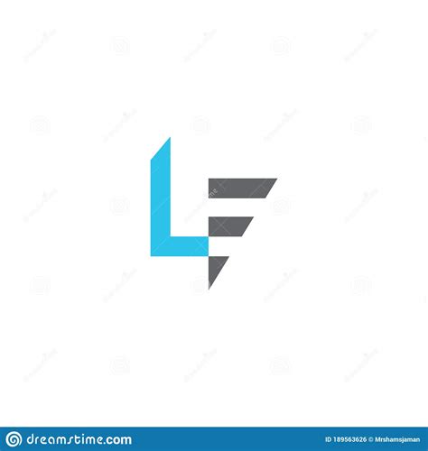 Modelo De Design Do Logotipo Inicial Lf Ou Do Vetor Do Logotipo Fl