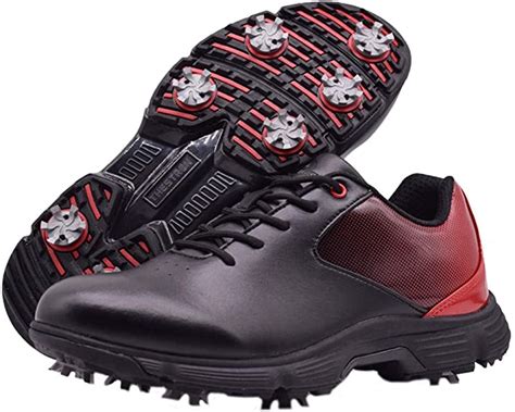 Thestron Mens Professional Waterproof Spikes Golf Shoes