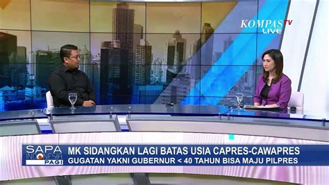 Gugatan Baru Hanya Level Gubenur Usia Di Bawah 40 Tahun Yang Bisa Maju