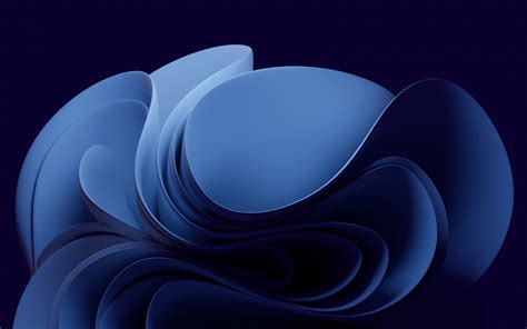 Blue background Wallpaper 4K, Abstract background, Windows 11