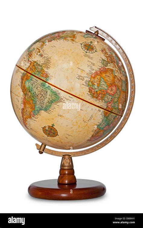 Rare Vintage French Universal Globe Terrestre No Globe Globe On