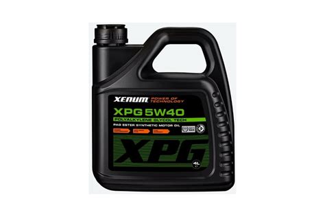Полиалкиленгликолевое моторное масло XENUM XPG 5W40 (ПАГ) с добавлением ...
