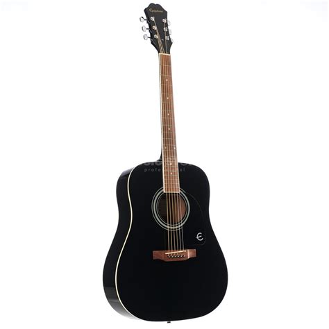 Epiphone Dr 100 Acoustic Dreadnought Ebony Music Store Professional