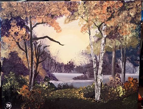 Splendor Of Autumn Inspired By Bob Ross Etsy