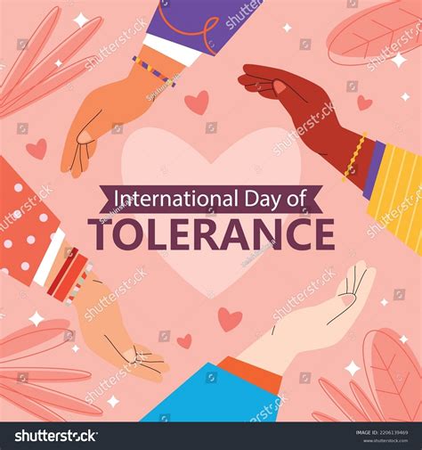 Flat International Day Tolerance Illustration Stock Vector Royalty