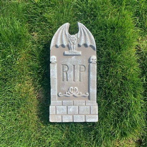 Halloween Foam Tombstones,16.5" Halloween Headstone Decorations for ...