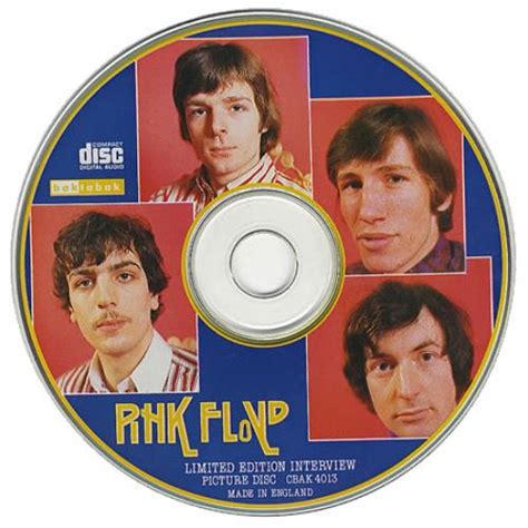 Pink Floyd Interview Picture Disc UK Cd Album CBAK4013 Interview