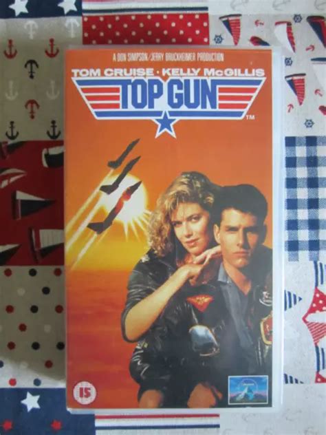 Top Gun Film Starring Tom Cruise Paramount Vhs Video Tape Uk Pal