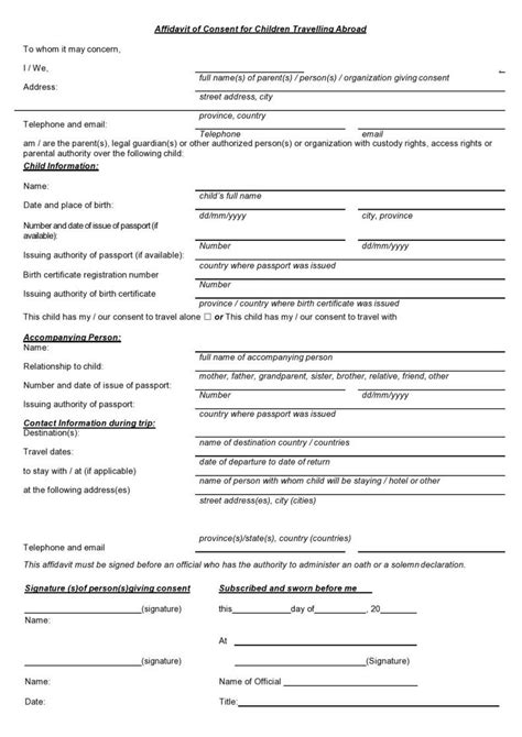 40 Printable Temporary Guardianship Forms All States Artofit