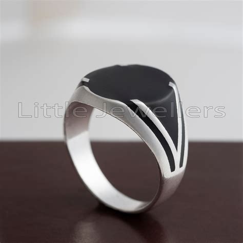 Masterpiece Alert: Impeccable Male Ring Crafted from Silver - Little Jewellers