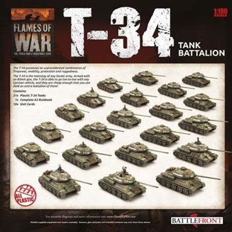 Flames Of War Soviet T 34 Tank Battalion Hard Knox Games