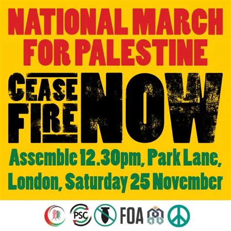 Press Release: 5th National March for Palestine - Palestine Solidarity Campaign