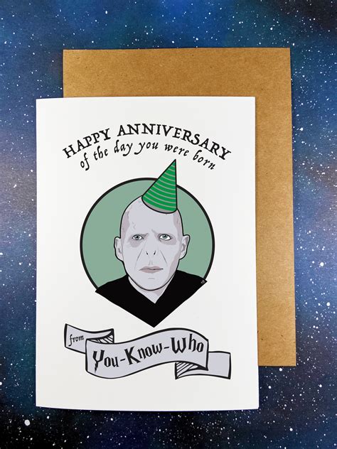 Voldemort Happy Birthday Personalized Greeting Card Etsy