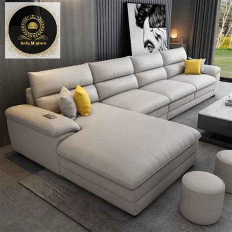 Jual Sofa Letter L Sudut Jumbo Minimalis Ruang Tamu Modern Kota