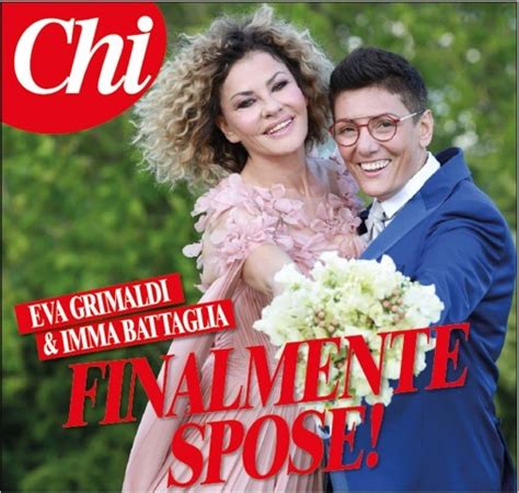 Eva Grimaldi E Imma Battaglia Spose Dopo Sette Anni D Amore Tutto Sul