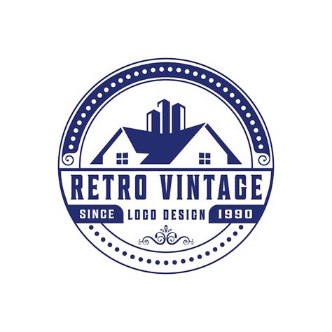 Bau Abzeichen Logo Vorlage Retro Vintage Vektor Bau Logo Premium Vektor