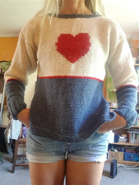 Jersey de lana hecho a mano talla S M Etsy España