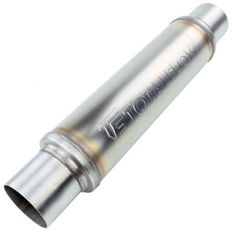 Totalflow 20116 Straight Through Universal 2 1 2 Inch Exhaust Muffler 2 5 Inch Id Muffler