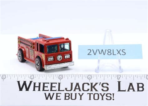 Fire Eater Red Fire Truck Redline Hot Wheels Mattel Vintage Rl