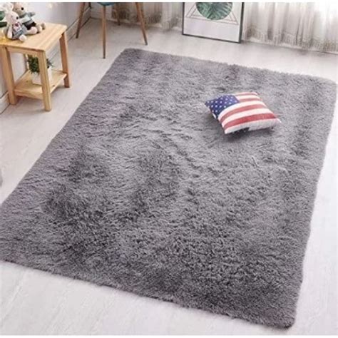 Tapete Alfombra Peluda Gris Perla Tapete Peluche Grande Cm Feel