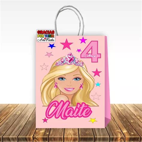 Bolsas Personalizadas Barbie Etiqueta 10 Unidades Cuotas sin interés