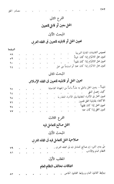 مصادر الحق في الفقه الإسلامي عبد الرزاق السن كتب