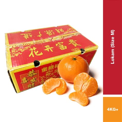 Cny Offer Limau Mandarin Orange Lokam Honey Ponkan M L Size 4kg