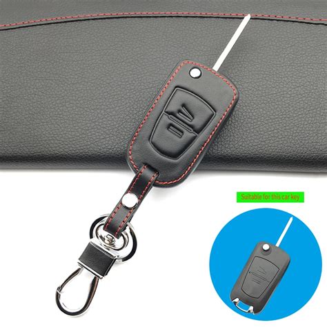 Funda de cuero 100 auténtico para llave de coche cubierta de piel