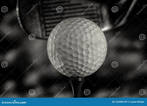 White Golf Ball and Club stock image. Image of equipment - 152585199